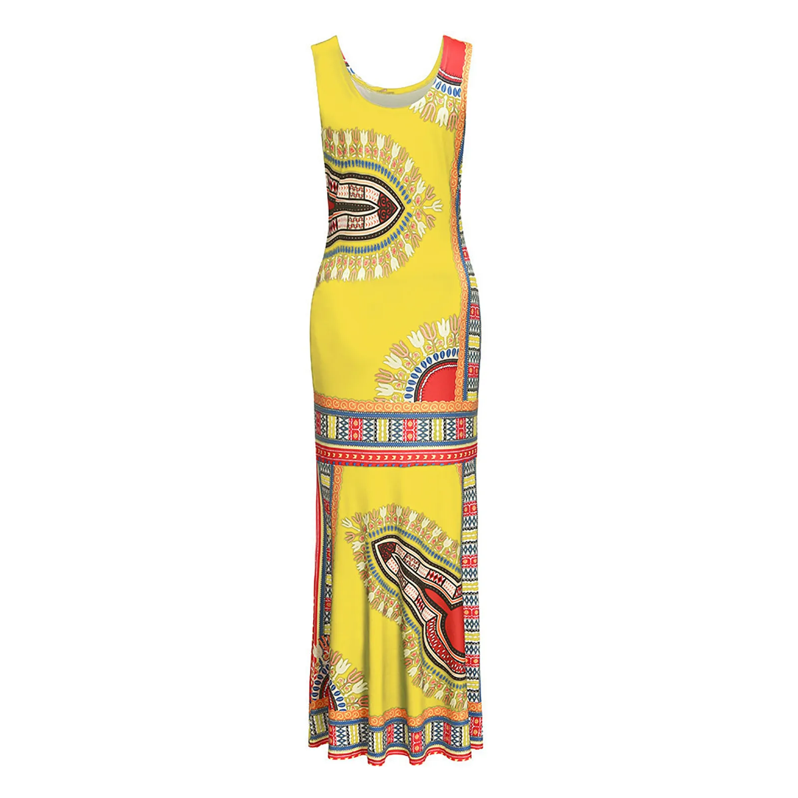 Women's Summer Fashion Casual Round Neck Loose Print Sexy Sleeveless Dress Neck Printing Loose Dress All-Match
Women's Summer Fashion Casual Round Neck Loose Print Sexy Sleeveless Dress Neck Printing Loose Dress All-Match