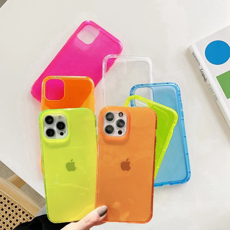 Оригинальный чехол для телефона Apple iPhone 11 12 13 Pro Max mini 7 8 plus цветной с полным