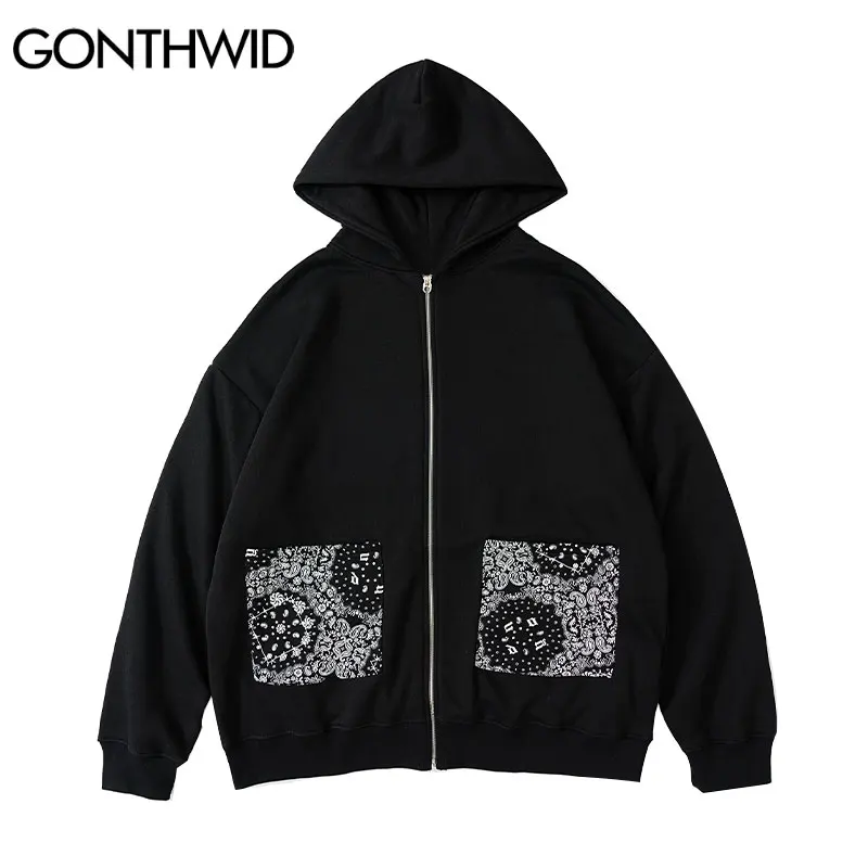 GONTHWID Hip Hop Hoodie Zip Up Streetwear Coat Sweatshirt Jacket Harajuku Zipper Hooded 2021 Mens Autumn Cotton Coats Black
GONTHWID Hip Hop Hoodie Zip Up Streetwear Coat Sweatshirt Jacket Harajuku Zipper Hooded 2021 Mens Autumn Cotton Coats Black