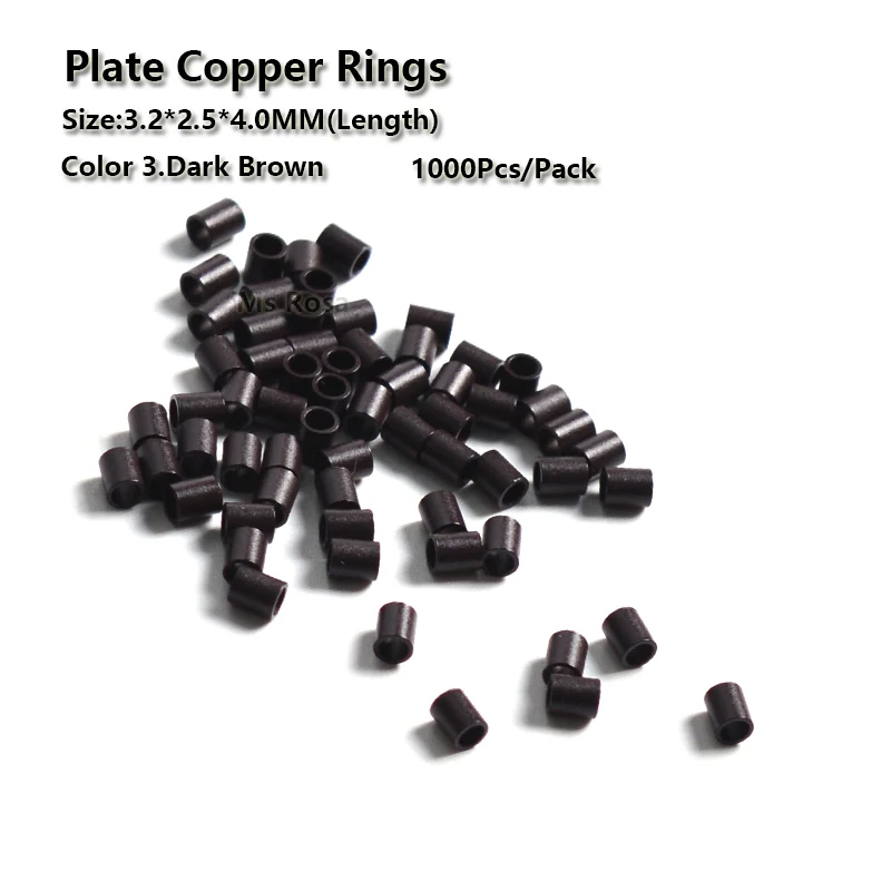 Plate Edge Copper Micro Rings 3.2*2.5*4.0mm Micro Rings Tube1000pcs/Lot Micro Ring Hair Extensions Tools
Plate Edge Copper Micro Rings 3.2*2.5*4.0mm Micro Rings Tube1000pcs/Lot Micro Ring Hair Extensions Tools
