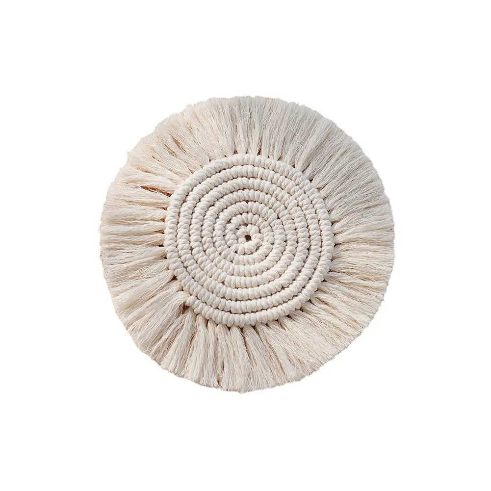 1 Pcs Placemat Round Cotton Coaster Linen Pad Bohemian Style Insulated Coffee Pad Non Slip Manual Macrame Coaster Pad
1 Pcs Placemat Round Cotton Coaster Linen Pad Bohemian Style Insulated Coffee Pad Non Slip Manual Macrame Coaster Pad