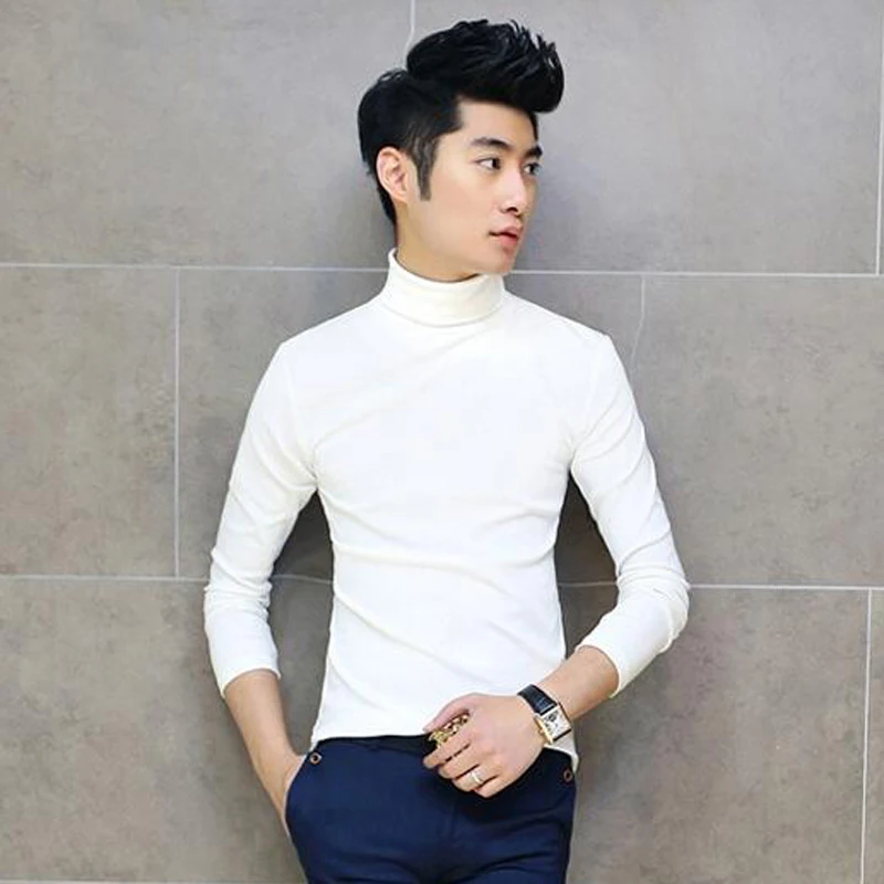 Fashion Men's Thick Warm High Collar Pullover Long Sleeve Sweater Slim Bottoming Tops Autumn Winter M~2XL
Fashion Men's Thick Warm High Collar Pullover Long Sleeve Sweater Slim Bottoming Tops Autumn Winter M~2XL