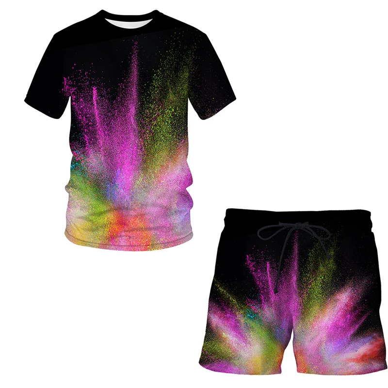 2022 Men's Sets Speckled tie dyeing series Summer Short-Sleeved T-Shirt Suit Fashion Two-Piece Street Short-Sleeved 3D Printing
2022 Men's Sets Speckled tie dyeing series Summer Short-Sleeved T-Shirt Suit Fashion Two-Piece Street Short-Sleeved 3D Printing