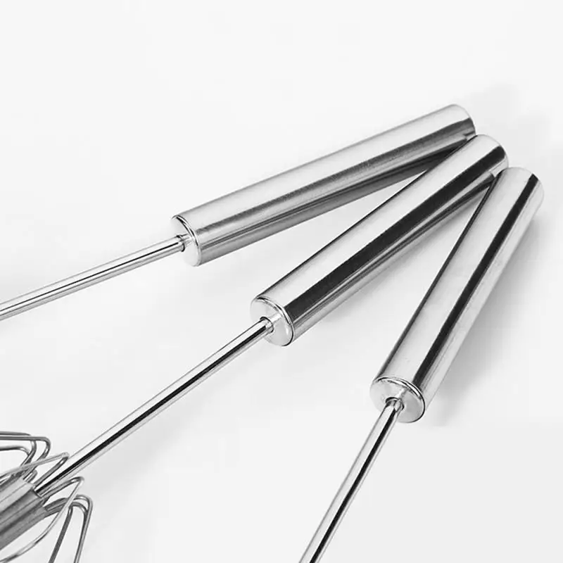 Semi-automatic Egg Beater 304 Stainless Steel Egg Whisk Manual Hand Mixer Self Turning Egg Stirrer Kitchen Accessories Egg Tools
Semi-automatic Egg Beater 304 Stainless Steel Egg Whisk Manual Hand Mixer Self Turning Egg Stirrer Kitchen Accessories Egg Tools