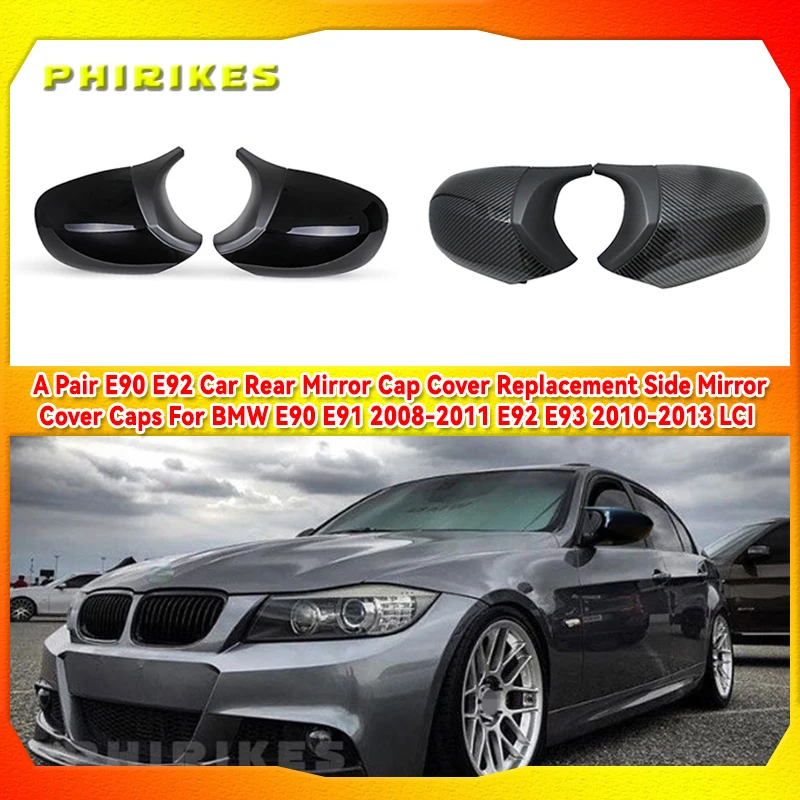 1Pair E81 E82 Mirror Covers Car Side Rearview Mirror Cap Cover Trim For BMW E81 E82 E87 E88 E90 E91 E92 E93 LCI Facelifted Model
1Pair E81 E82 Mirror Covers Car Side Rearview Mirror Cap Cover Trim For BMW E81 E82 E87 E88 E90 E91 E92 E93 LCI Facelifted Model