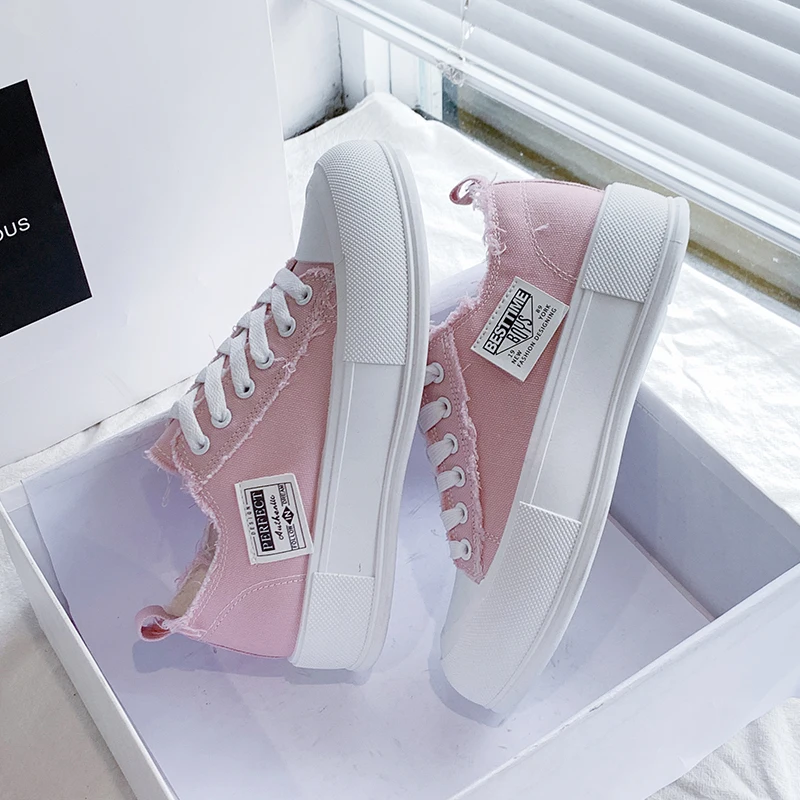 2021 Summer Women Fashion Sneakers White Tennis Women Canvas Shoes Lace up Women Shoes Platform Flats Casual Vulcanize Shoes
2021 Summer Women Fashion Sneakers White Tennis Women Canvas Shoes Lace up Women Shoes Platform Flats Casual Vulcanize Shoes