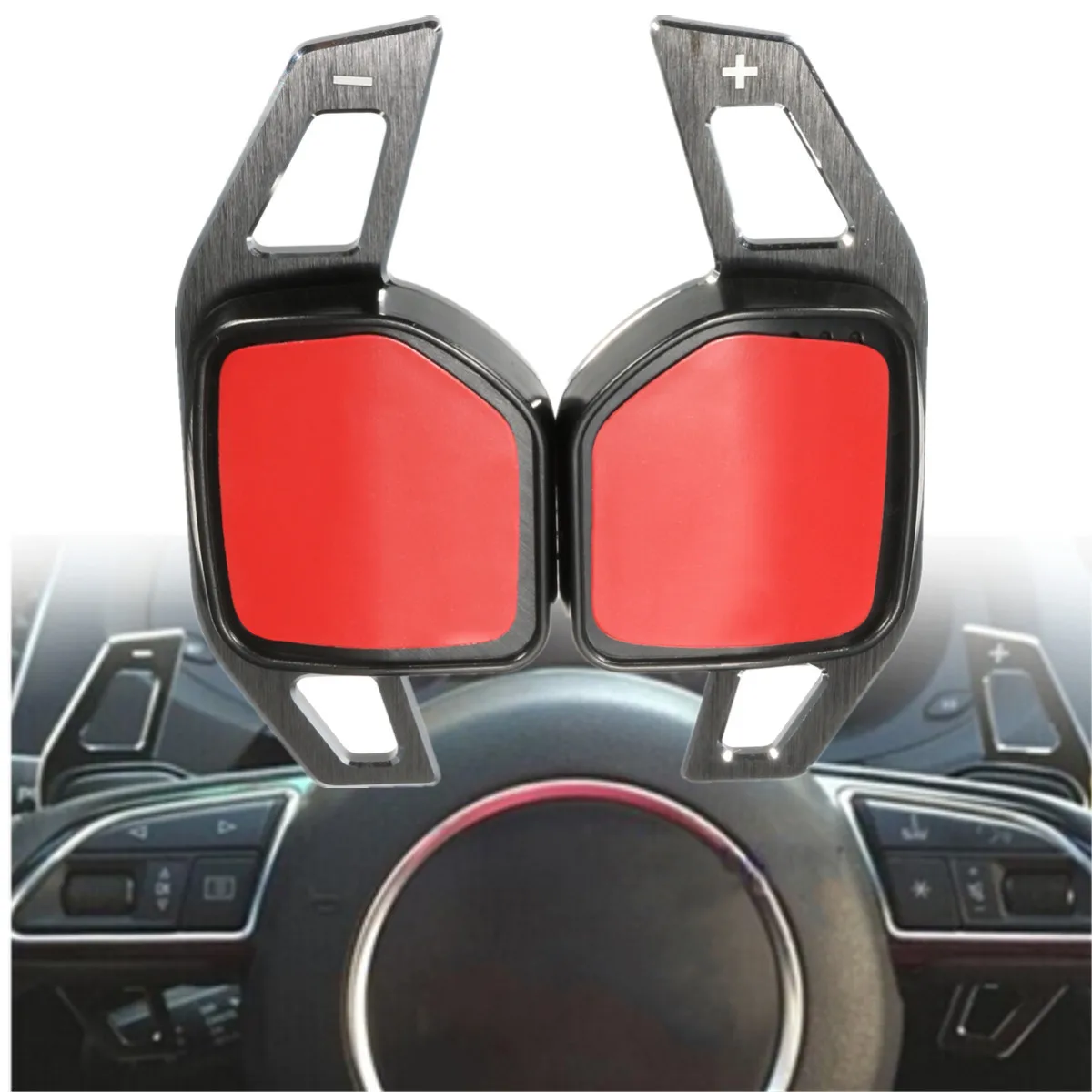 NEW Pair Car Steering Wheel Shift Paddle Aluminium Shifter Extension for Audi A1 A3 A4 A6 A7 A8 Q5 Q7 TT R8
NEW Pair Car Steering Wheel Shift Paddle Aluminium Shifter Extension for Audi A1 A3 A4 A6 A7 A8 Q5 Q7 TT R8