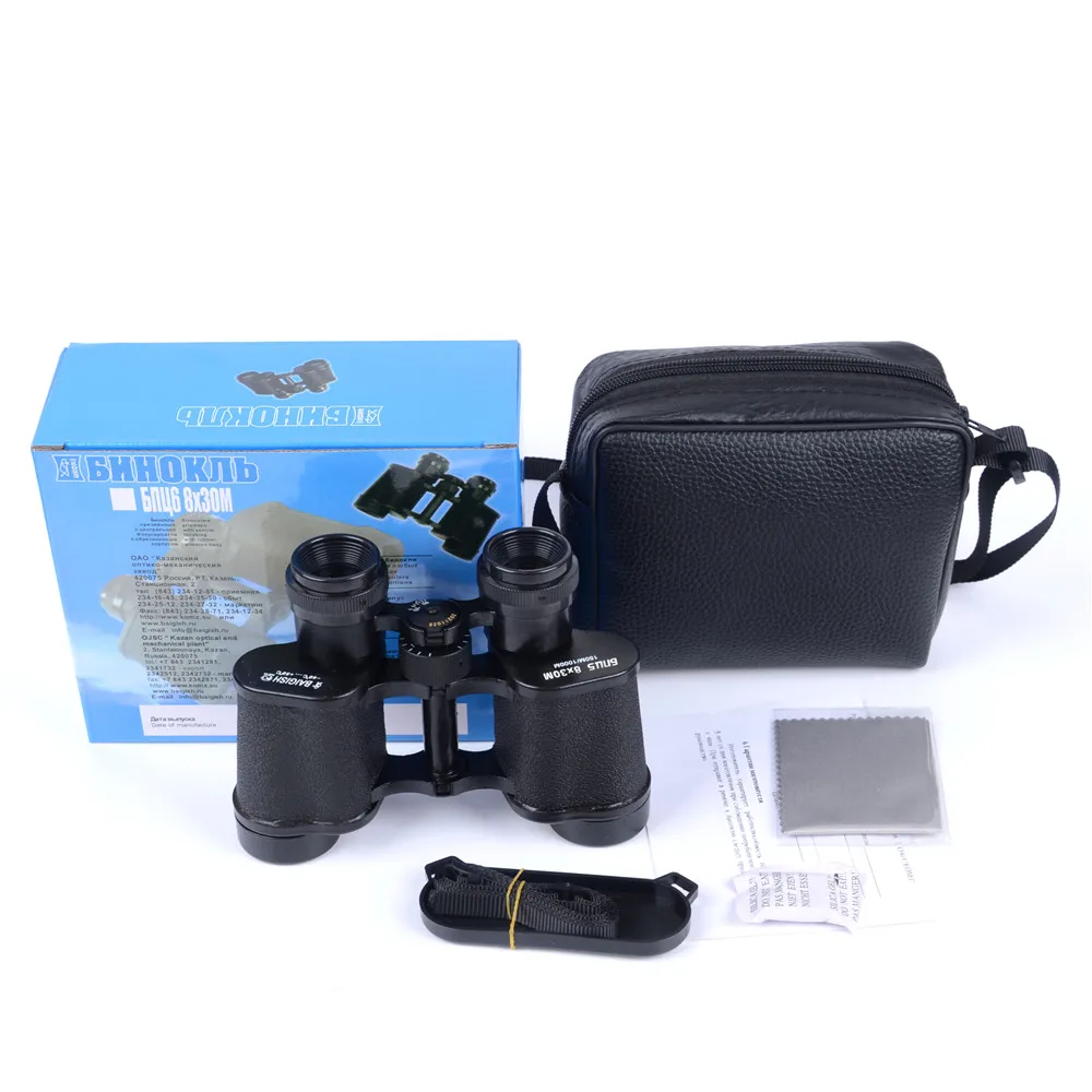 Metal 8X30 BAIGISH Russian Hunting Binoculars Telescope with Central Focusing High Power Low Light Level Night Vision Glasses
Metal 8X30 BAIGISH Russian Hunting Binoculars Telescope with Central Focusing High Power Low Light Level Night Vision Glasses