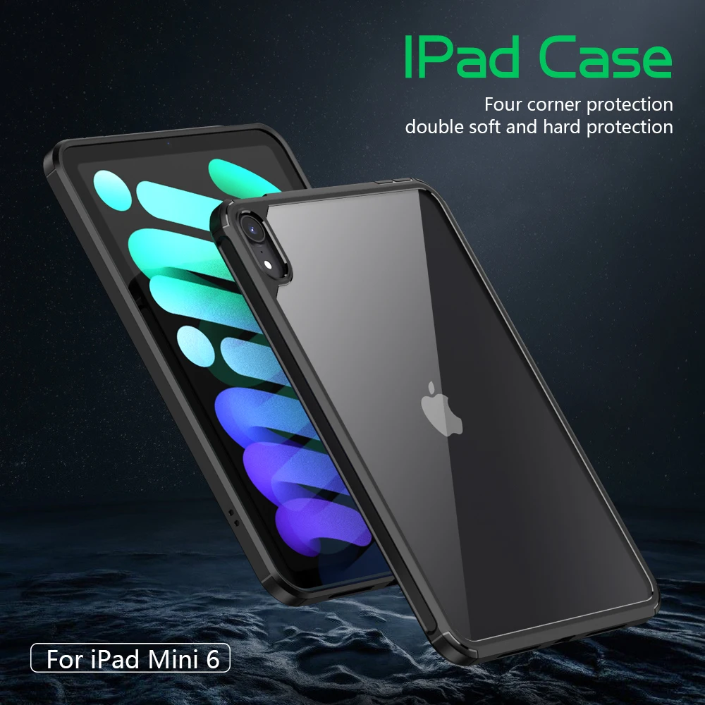 Чехол для 2021New IPad Mini 6 защитный акриловый чехол защита от падения Магнитный Слот