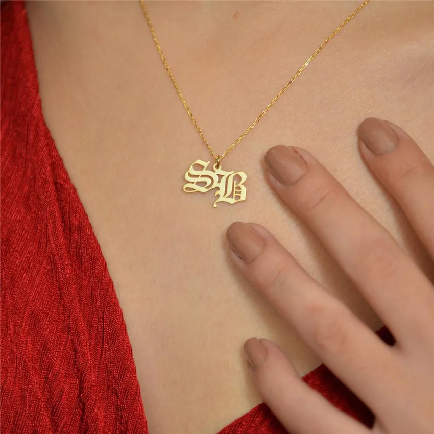 Personalized Double Initial Linked Necklace For Women Choker Stainless Steel Necklaces Gold Collier Femme Custom Jewelry
Personalized Double Initial Linked Necklace For Women Choker Stainless Steel Necklaces Gold Collier Femme Custom Jewelry