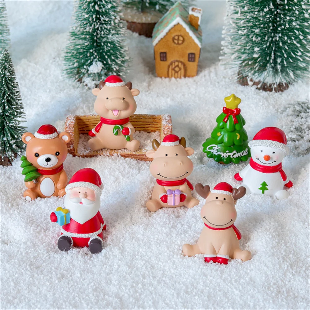 Christmas Resin Miniature Christmas Tree Santa Claus Snowmen Christmas Decoration New Year Xmas Gift Garden Home Decor Craft
Christmas Resin Miniature Christmas Tree Santa Claus Snowmen Christmas Decoration New Year Xmas Gift Garden Home Decor Craft