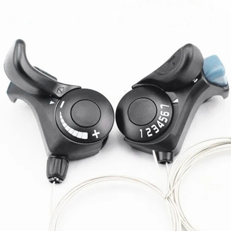 1 Pair Mountain Bike Speed Thumb Gear Shifters 3x7 21 Speed Cycling Brake Levers Bicycle Accessories
1 Pair Mountain Bike Speed Thumb Gear Shifters 3x7 21 Speed Cycling Brake Levers Bicycle Accessories