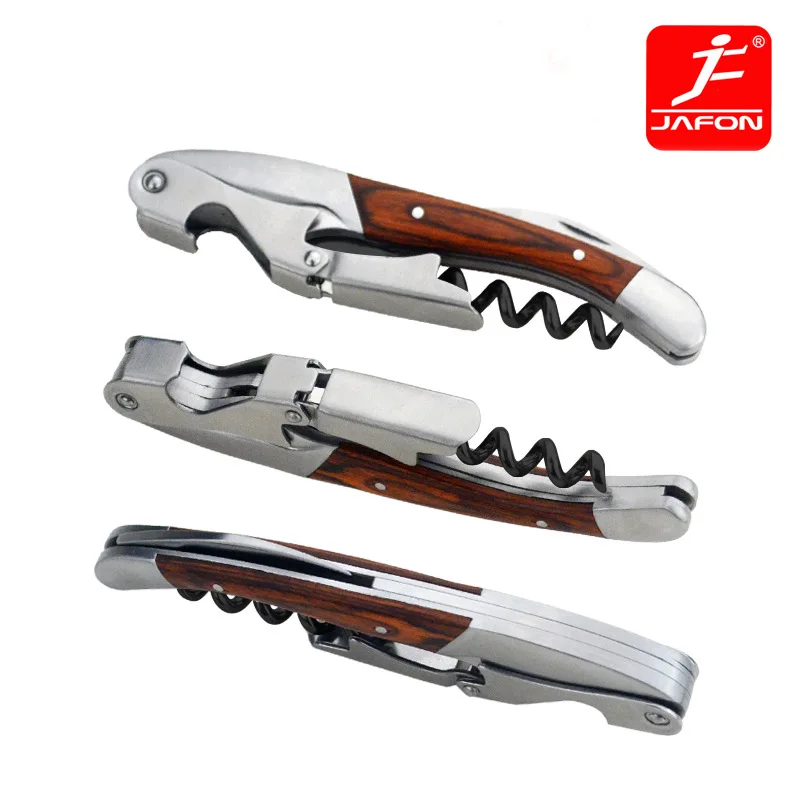 Free Shipping Jafon Wine Corkscrew Bottle Opener inlay wood in Bar Accesories or Kitchen Tools in Stainless Steel
Free Shipping Jafon Wine Corkscrew Bottle Opener inlay wood in Bar Accesories or Kitchen Tools in Stainless Steel