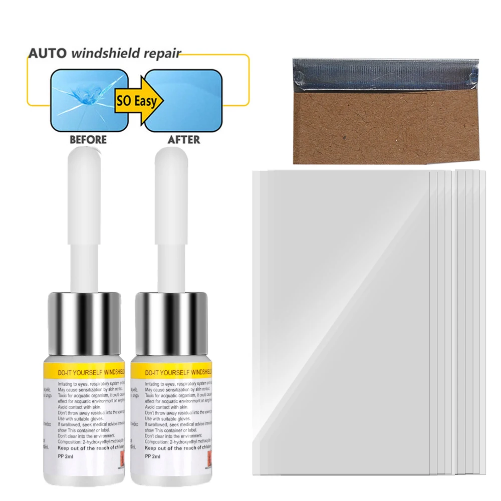 2pcs Car Windshield Repair Tool Automotive Glass Repair Fluid Kit Auto Windshield Crack Chip Repair Resin Car Scratch Remover
2pcs Car Windshield Repair Tool Automotive Glass Repair Fluid Kit Auto Windshield Crack Chip Repair Resin Car Scratch Remover
