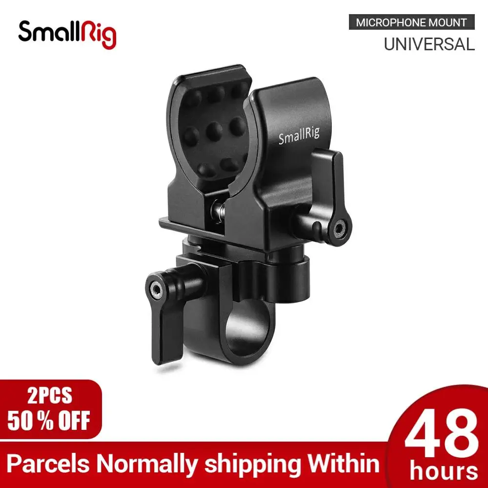 Фото SmallRig Универсальный DSLR Камера видео держатель микрофона зажим для ружья Microphone19 25mm