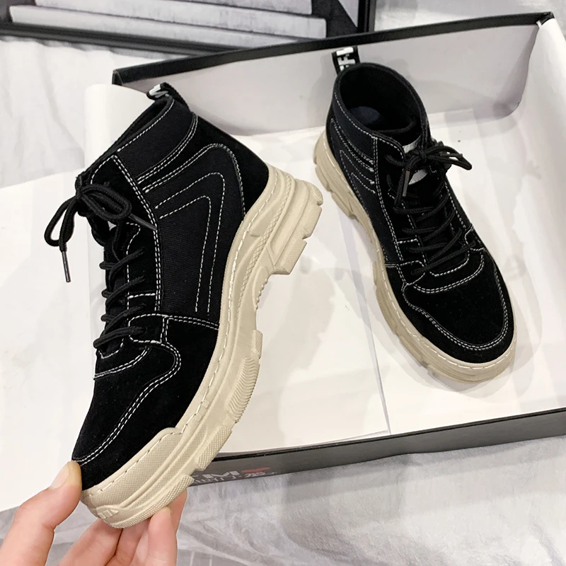 2020 New Women's Chunky Sneakers Basket Women Casual Platform Shoes Canvas Female Trainers Ulzzang Dad Shoes High Top Sneakers
2020 New Women's Chunky Sneakers Basket Women Casual Platform Shoes Canvas Female Trainers Ulzzang Dad Shoes High Top Sneakers