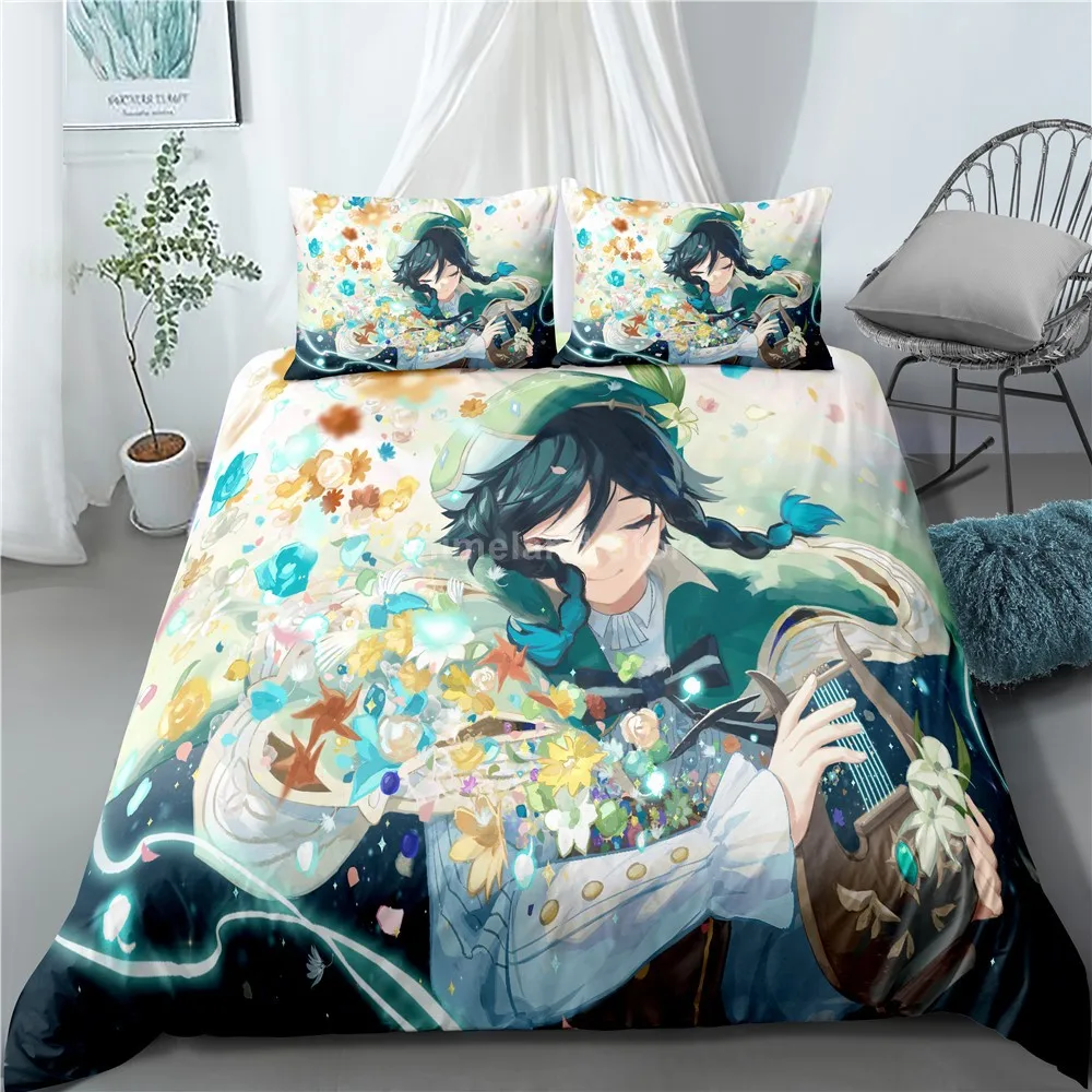 Genshin Impact Bedding Set Game 3d Print Bed Linen Quilt Soft Duvet Cover Sets Home Textile Queen King Size Girl Kids Room Decor
Genshin Impact Bedding Set Game 3d Print Bed Linen Quilt Soft Duvet Cover Sets Home Textile Queen King Size Girl Kids Room Decor