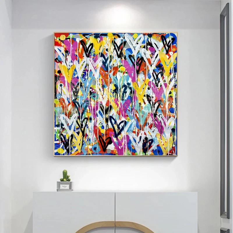 Large Size Color Graffiti Love Street Abstract Poster Mural Family Bedroom Children's Room Wall Decoration Canvas Art
Large Size Color Graffiti Love Street Abstract Poster Mural Family Bedroom Children's Room Wall Decoration Canvas Art
