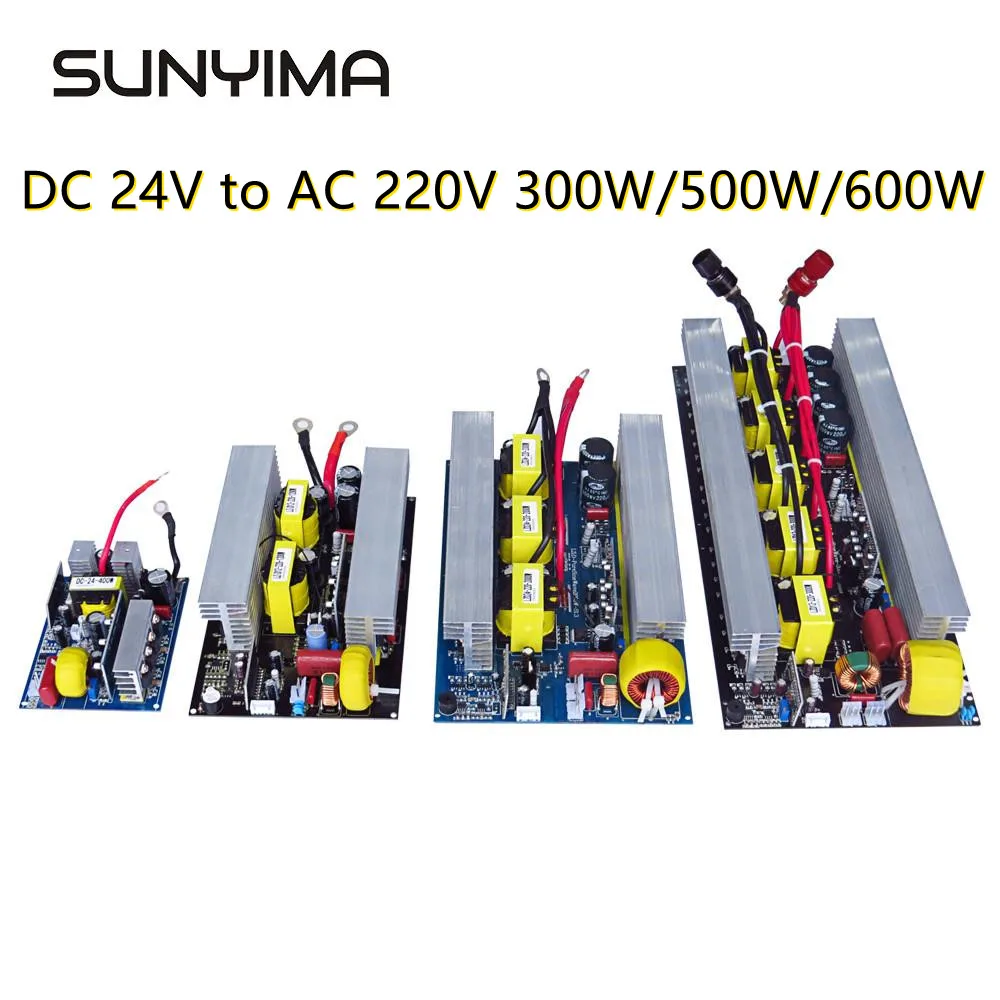 SUNYIMA Pure Sine Wave Inverter Board DC 24V to AC 220V 300W/500W/600W Pass Technical Tested High Quality Voltage Converter
SUNYIMA Pure Sine Wave Inverter Board DC 24V to AC 220V 300W/500W/600W Pass Technical Tested High Quality Voltage Converter