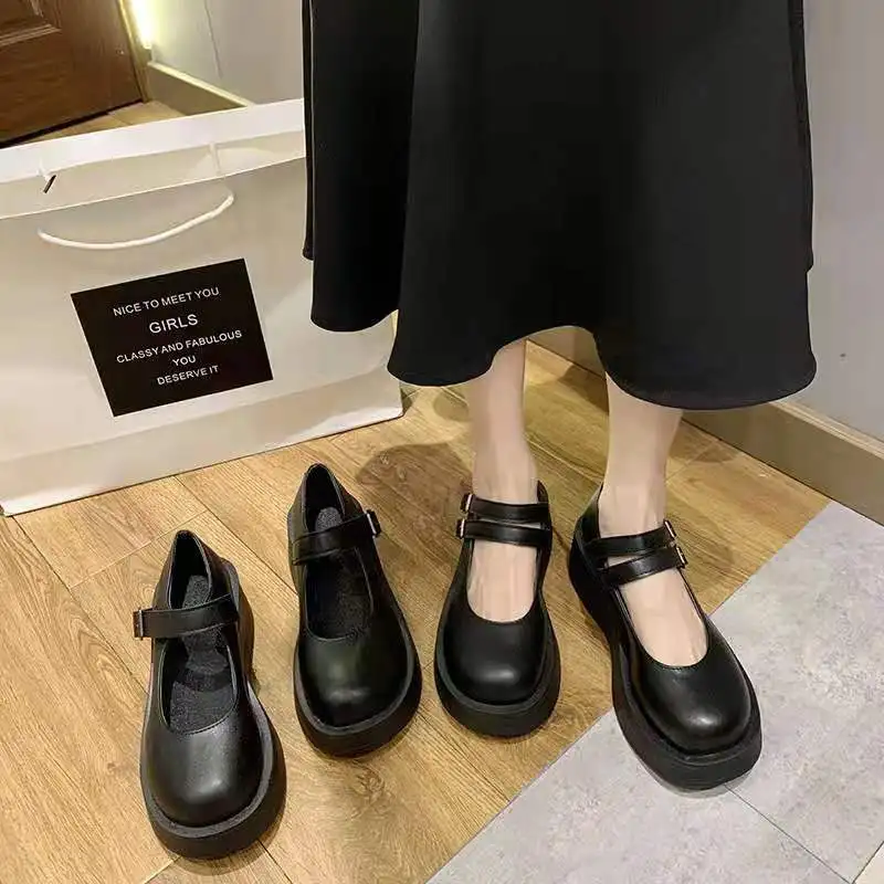 Spring Women Small Leather Shoes Flats 2021 Retro College Mary Jane Shoes for Women Shallow Mouth French Soft Thick Sole Shoes
Spring Women Small Leather Shoes Flats 2021 Retro College Mary Jane Shoes for Women Shallow Mouth French Soft Thick Sole Shoes