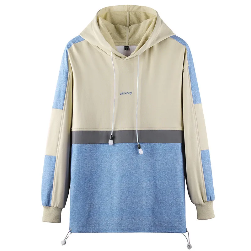 Preppy Style Men Spring Autumn Casual Pullover Hoodies Hooded Loose Big Size Patchwork Sweatshirt Long Simple Design Men Hoodies
Preppy Style Men Spring Autumn Casual Pullover Hoodies Hooded Loose Big Size Patchwork Sweatshirt Long Simple Design Men Hoodies