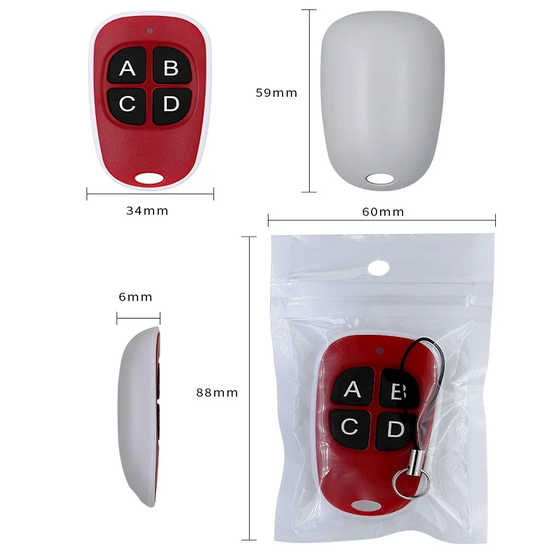 433 MHZ Universal Remote Control Duplicator Wireless Clone Switch Cloning Copy mando Garage Door Remote Control Key 433.92 MHz
433 MHZ Universal Remote Control Duplicator Wireless Clone Switch Cloning Copy mando Garage Door Remote Control Key 433.92 MHz
