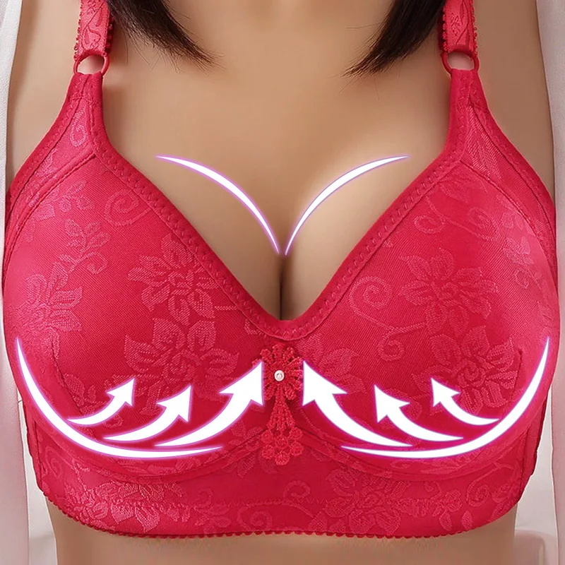 

Fashion Spring Bras For Women Sexy Push Up Bra Comfortable Breathing Wire Free Seamless Underwear Small Chest Lingerie Hot Deal