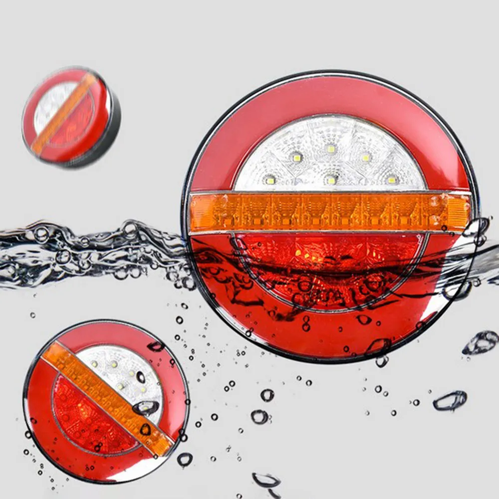 1 Pair Trailer Tail Light LED Round Truck Light 24V Single Row Red+white Bread Lights Lamp Car Accessories
1 Pair Trailer Tail Light LED Round Truck Light 24V Single Row Red+white Bread Lights Lamp Car Accessories