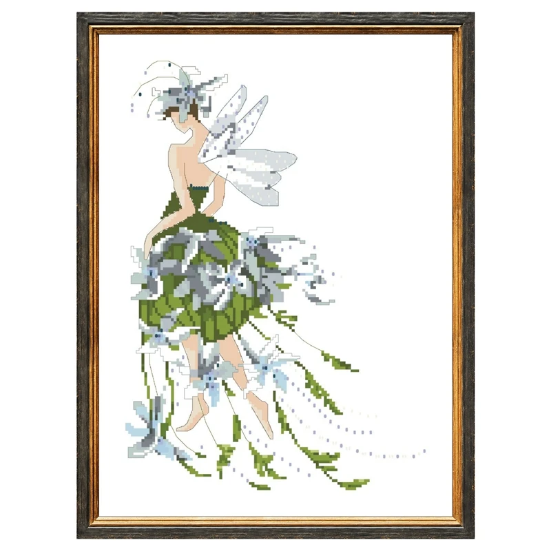 Flower fairy cross stitch kits beads 18ct 14ct 11ct unprint fabric cotton thread DIY embroidery kit home wall decoration 
Flower fairy cross stitch kits beads 18ct 14ct 11ct unprint fabric cotton thread DIY embroidery kit home wall decoration