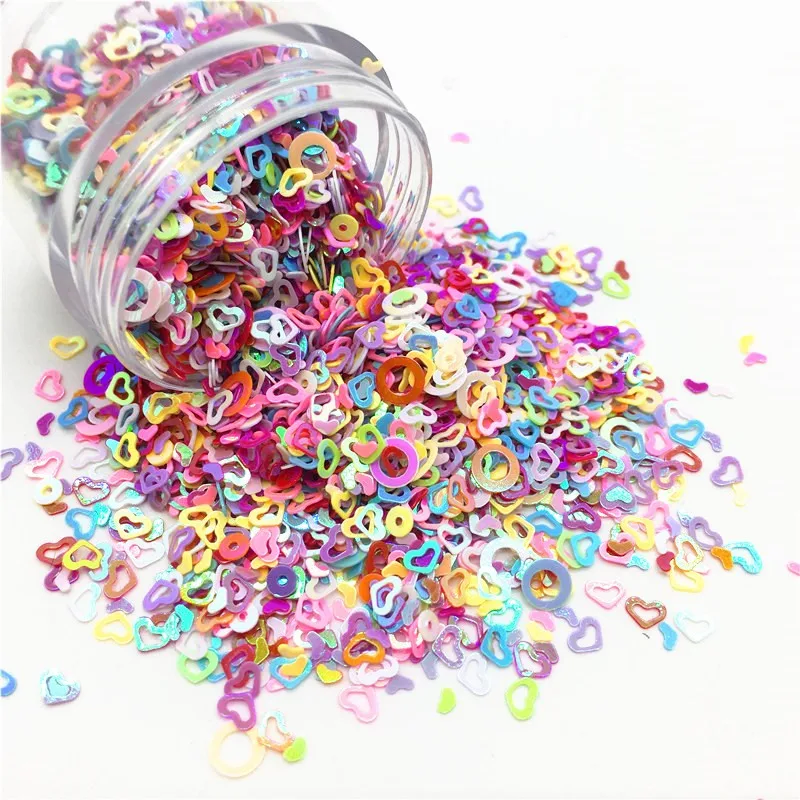 3mm Hollow Heart Shape PVC Loose Sequins Glitter Paillettes Nail Art Manicure DIY sewing wedding Decoration Confetti 3000pcs 10g
3mm Hollow Heart Shape PVC Loose Sequins Glitter Paillettes Nail Art Manicure DIY sewing wedding Decoration Confetti 3000pcs 10g