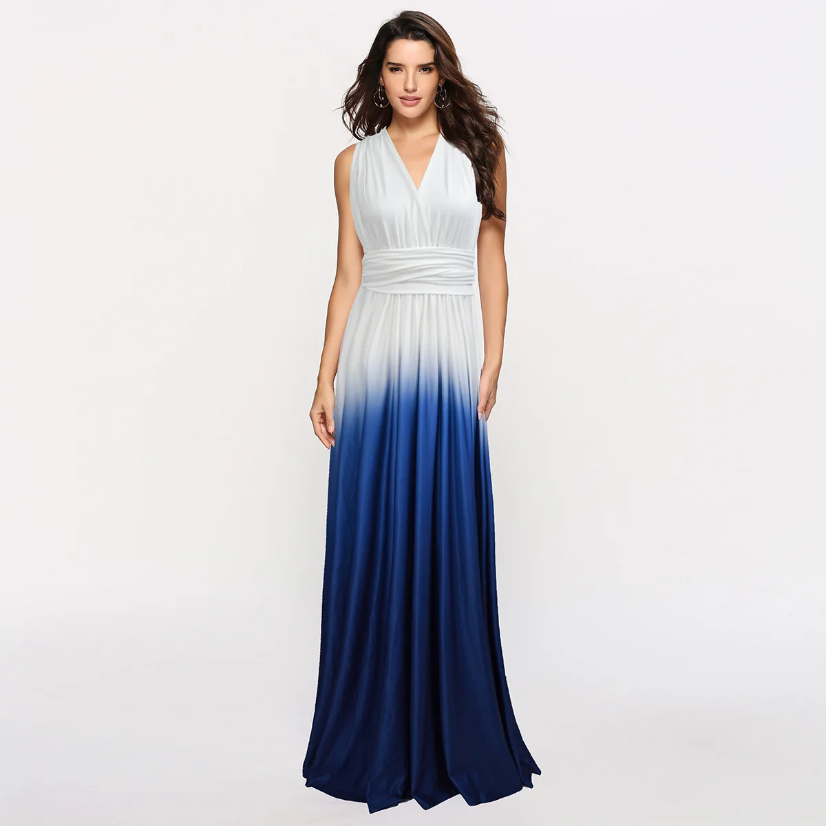 Tie-Dye Gradient Color Wrap Party Dress Elegant Ladies Bandage Bridesmaids Robe Longue Femme Cross Backless A Line Sexy Dresses
Tie-Dye Gradient Color Wrap Party Dress Elegant Ladies Bandage Bridesmaids Robe Longue Femme Cross Backless A Line Sexy Dresses