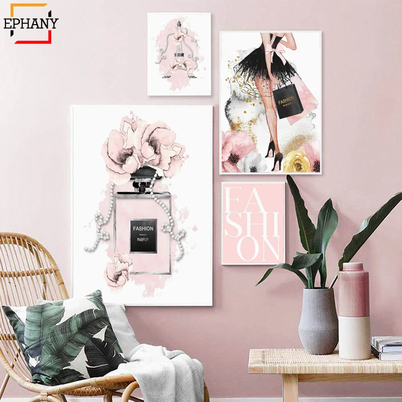 Fashion Wall Art Home Decor Watercolor Gray Blush Pink Silver Perfume Canvas Painting Wall Pictures for Girls Bedroom Decoration
Fashion Wall Art Home Decor Watercolor Gray Blush Pink Silver Perfume Canvas Painting Wall Pictures for Girls Bedroom Decoration