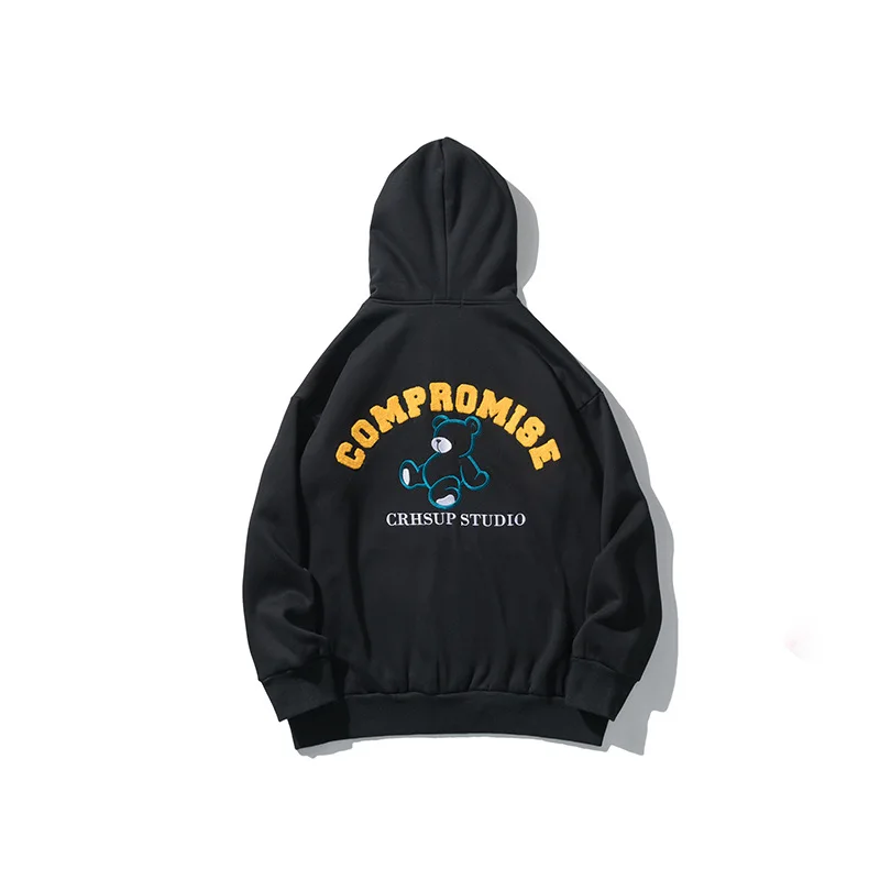 Kpop Letter Embroidery Bear Print Mens Oversized Hoodies Pullover Extra Long Fleece Gothic Clothes Women Hooded Sweatshirt Thick
Kpop Letter Embroidery Bear Print Mens Oversized Hoodies Pullover Extra Long Fleece Gothic Clothes Women Hooded Sweatshirt Thick