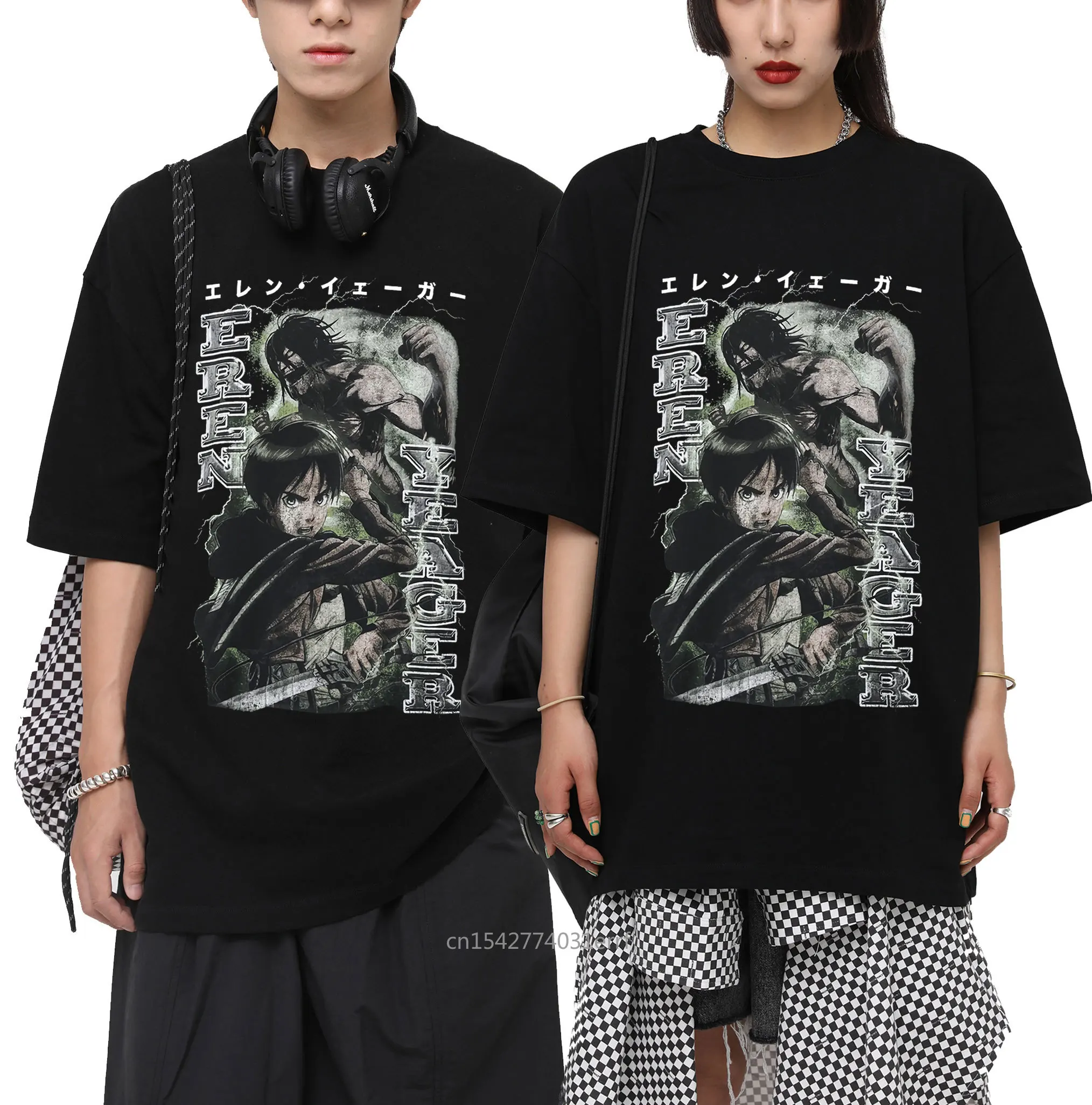 Anime Attack On Titan Juvenile Eren Jaeger Graphic Print T-shirt Fashion Harajuku Streetwear Tees 
Anime Attack On Titan Juvenile Eren Jaeger Graphic Print T-shirt Fashion Harajuku Streetwear Tees