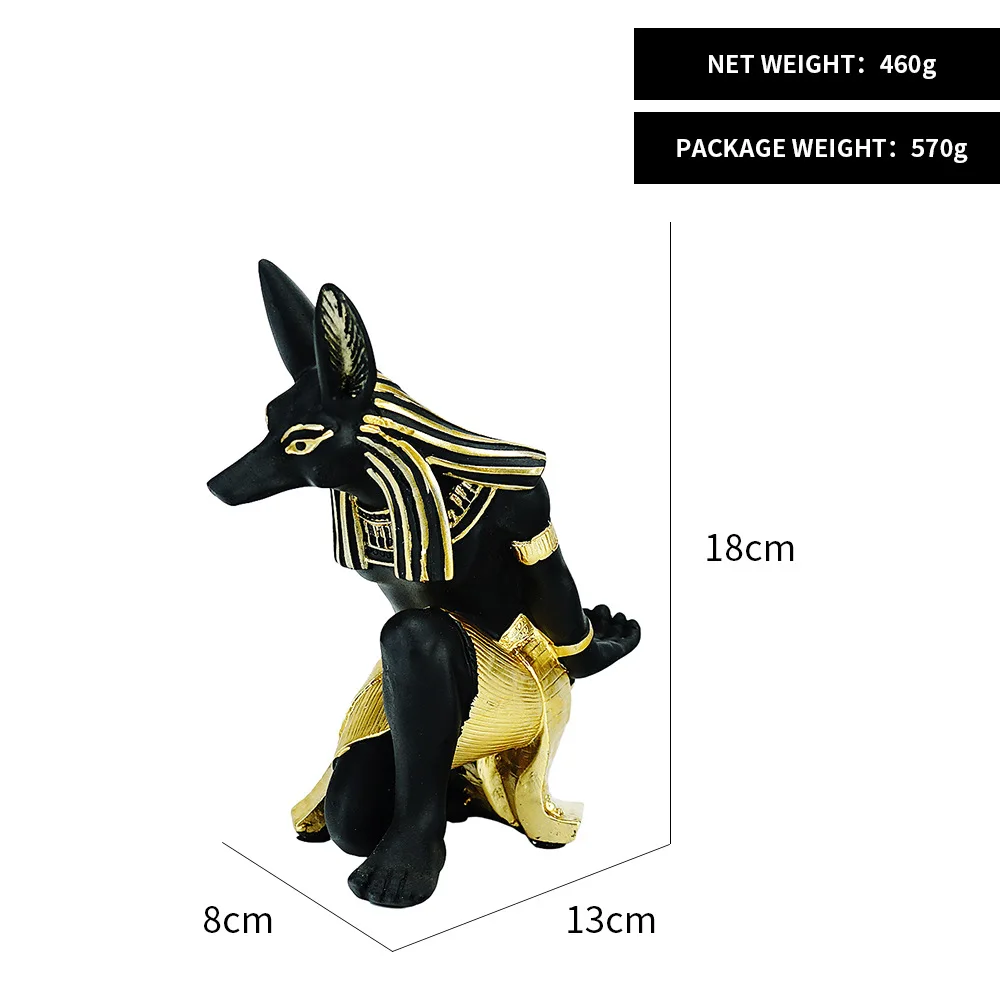 NORTHEUINS Смола Анубис Бог Винный Стеллаж статуэтки современные египетские собаки