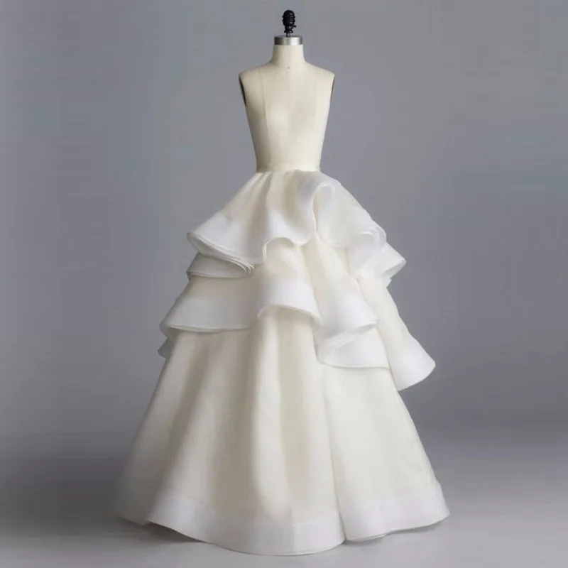 Elegant Vintage Ruffles Organza Skirts For Bridal Photography High End Zipper Puffy Ball Gowns Women Skirt Faldas Mujer Moda
Elegant Vintage Ruffles Organza Skirts For Bridal Photography High End Zipper Puffy Ball Gowns Women Skirt Faldas Mujer Moda