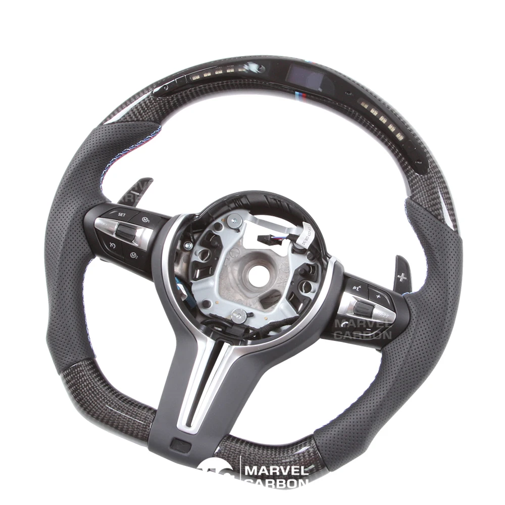 Real Dispaly Carbon Fiber LED Performance Steering Wheel Display Compatible for BMW
Real Dispaly Carbon Fiber LED Performance Steering Wheel Display Compatible for BMW