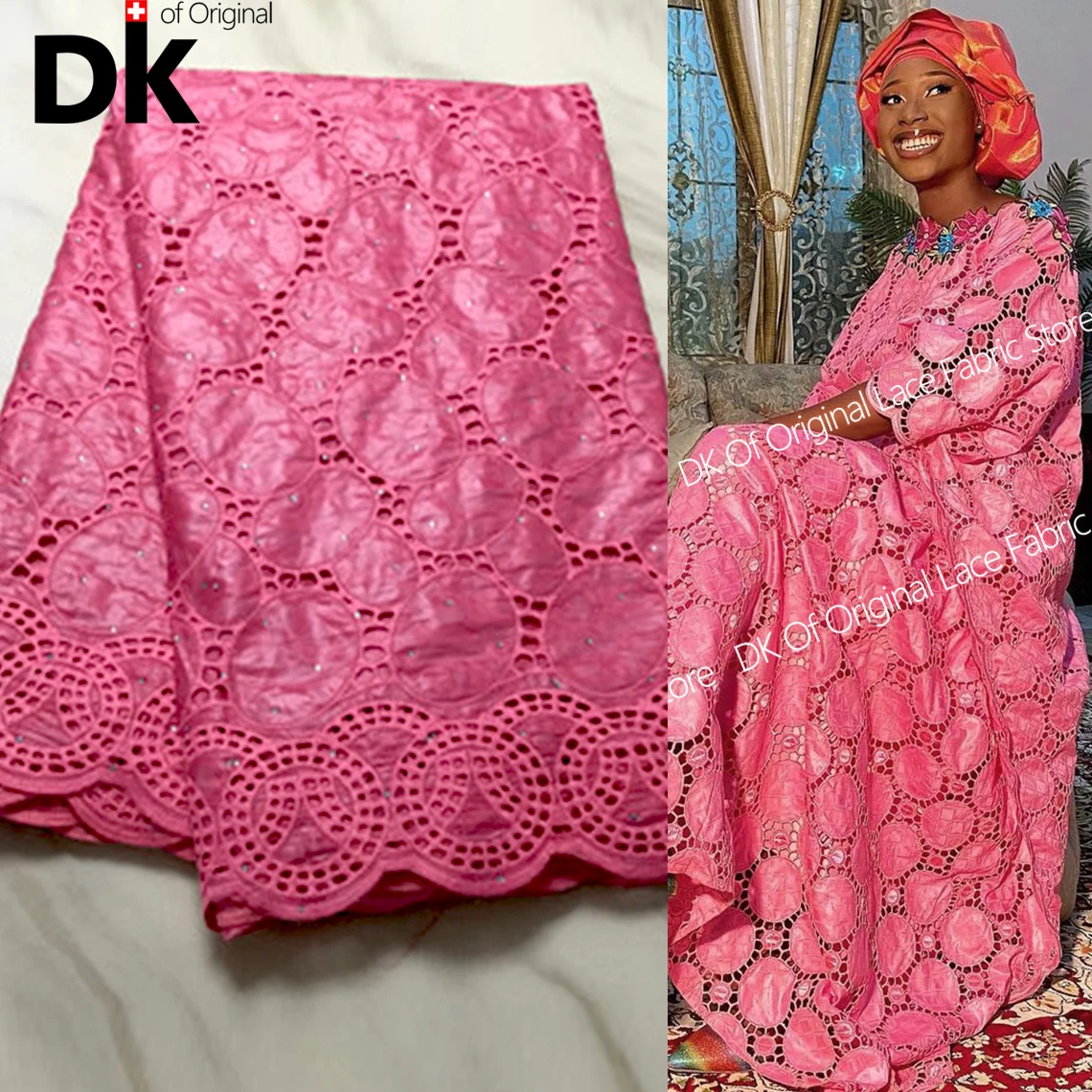 5 Yards Bazin Riche Fabric New 2021 African Lace Fabric Austria Swiss Cotton Borer Embroidery Lace Material Boubou Sewing Dress
5 Yards Bazin Riche Fabric New 2021 African Lace Fabric Austria Swiss Cotton Borer Embroidery Lace Material Boubou Sewing Dress