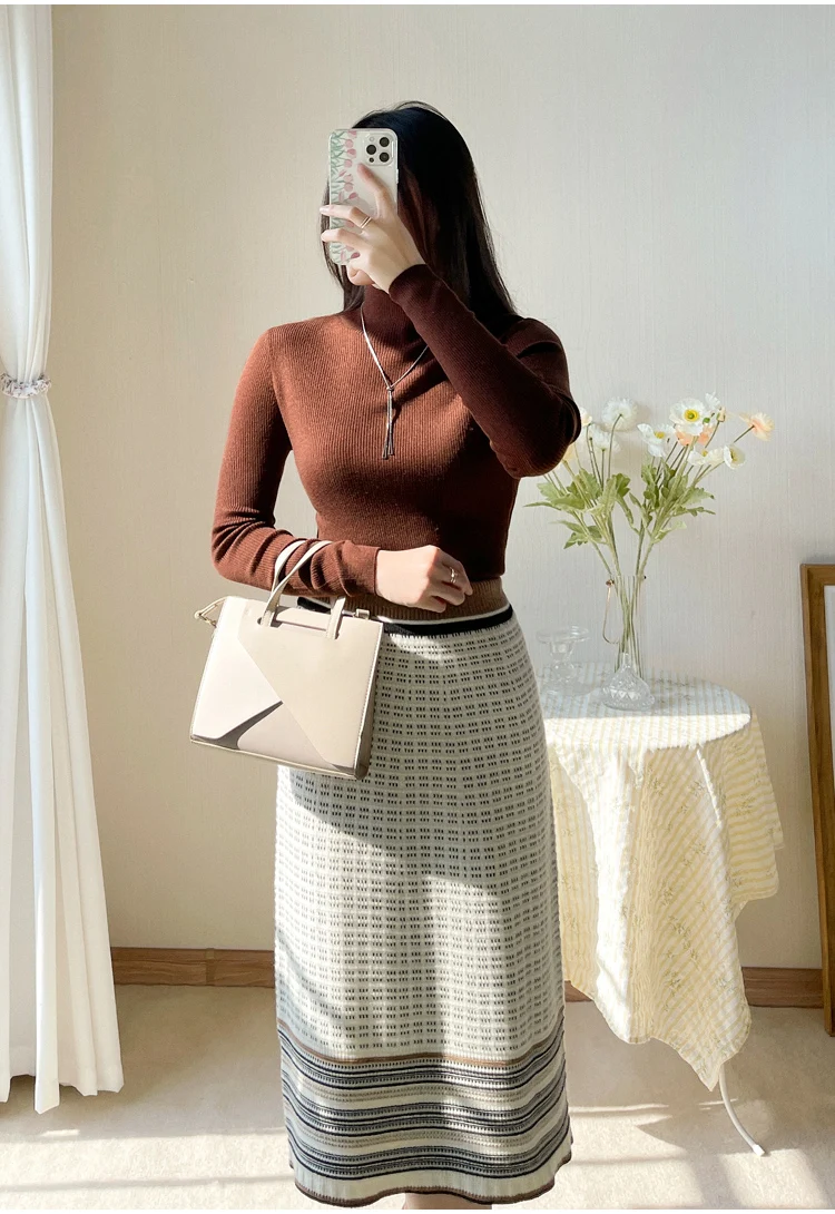 High-end Cashmere Knitted Half Skirt Women 2021 Winter New Fashion Women's Thick Skirt
High-end Cashmere Knitted Half Skirt Women 2021 Winter New Fashion Women's Thick Skirt