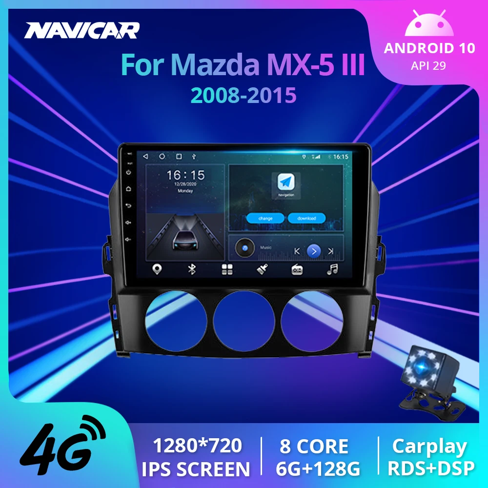2Din Android10.0 Car Radio For Mazda MX-5 III 3 NC 2008-2015 Car Bluetooth Player 6G+128G Stereo Receiver Multimedia Carplay DSP
2Din Android10.0 Car Radio For Mazda MX-5 III 3 NC 2008-2015 Car Bluetooth Player 6G+128G Stereo Receiver Multimedia Carplay DSP