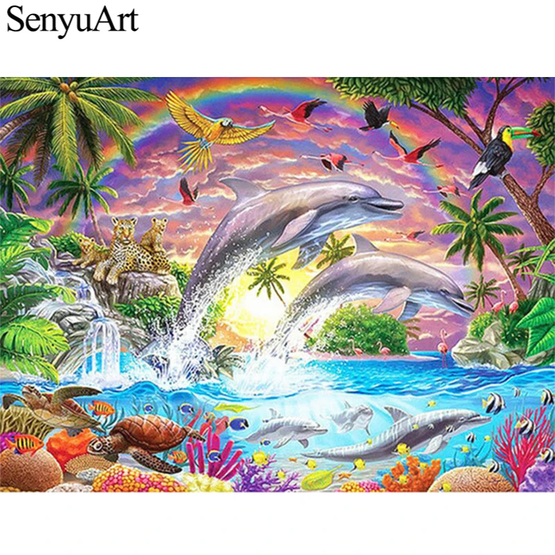 Алмазная 5D картина SenyuArt, полноформатная круглая вышивка, мозаика, аксессуары для творчества, дельфины, наборы для вышивки крестиком, домашн...
Алмазная 5D картина SenyuArt, полноформатная круглая вышивка, мозаика, аксессуары для творчества, дельфины, наборы для вышивки крестиком, домашн...