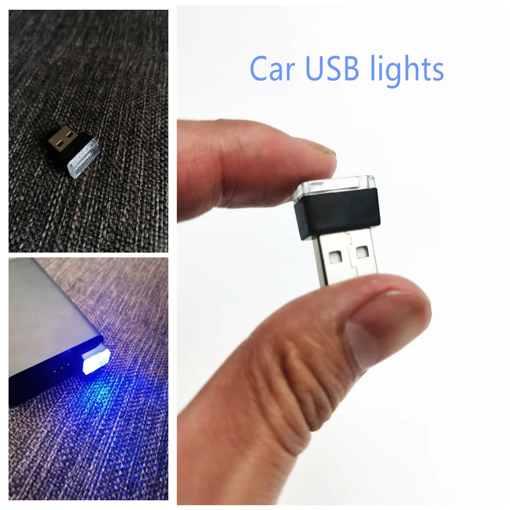 

2021 Car-Styling USB Atmosphere LED Light For Mercedes Benz A180 A200 A260 W203 W210 W211 AMG W204 C E S CLS CLK CLA