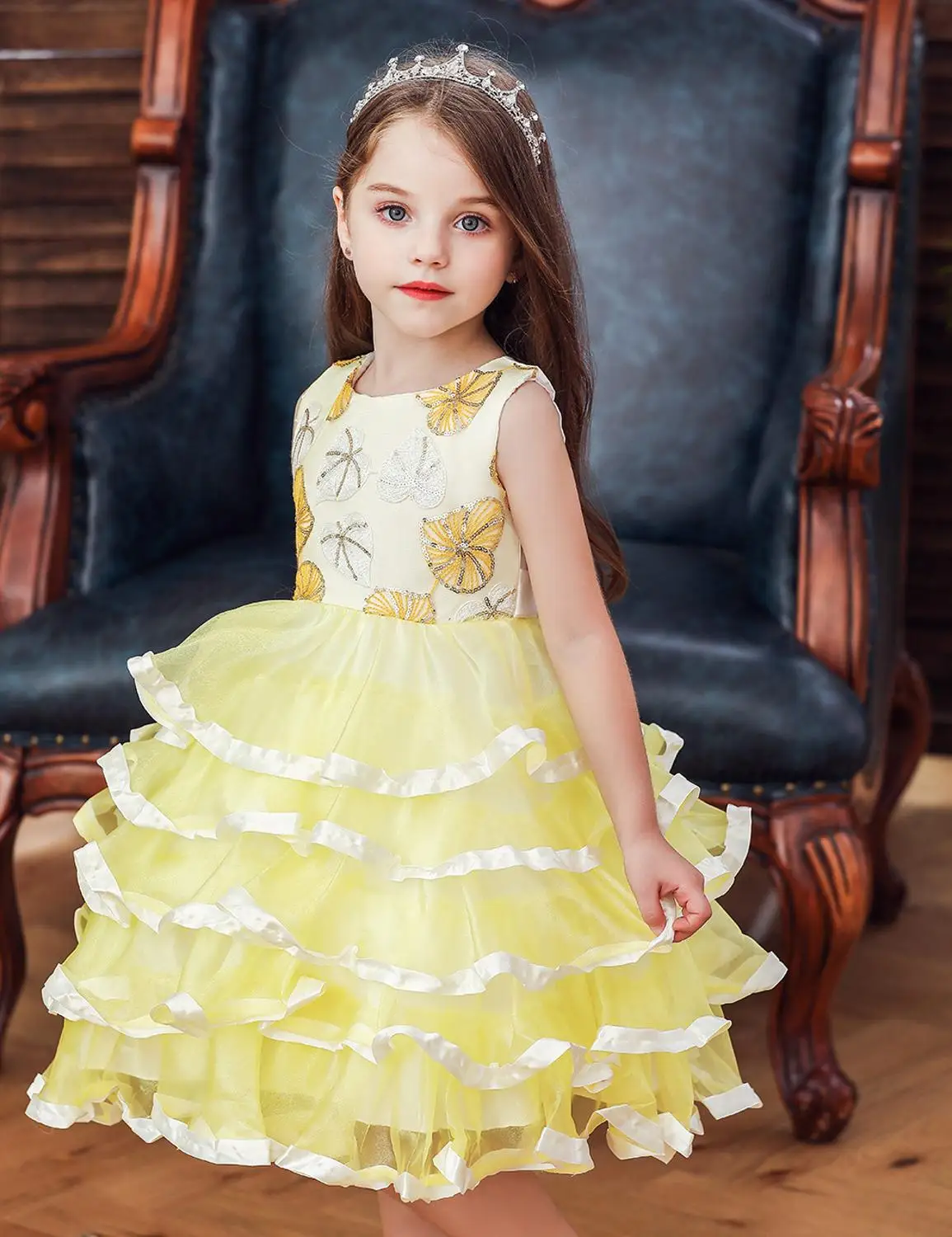 Summer Girls Beaded Flower Girl Dress Wedding Elegant Beauty Layered Ballet Princess Girl Dress Girl 3-10 Years Old
Summer Girls Beaded Flower Girl Dress Wedding Elegant Beauty Layered Ballet Princess Girl Dress Girl 3-10 Years Old