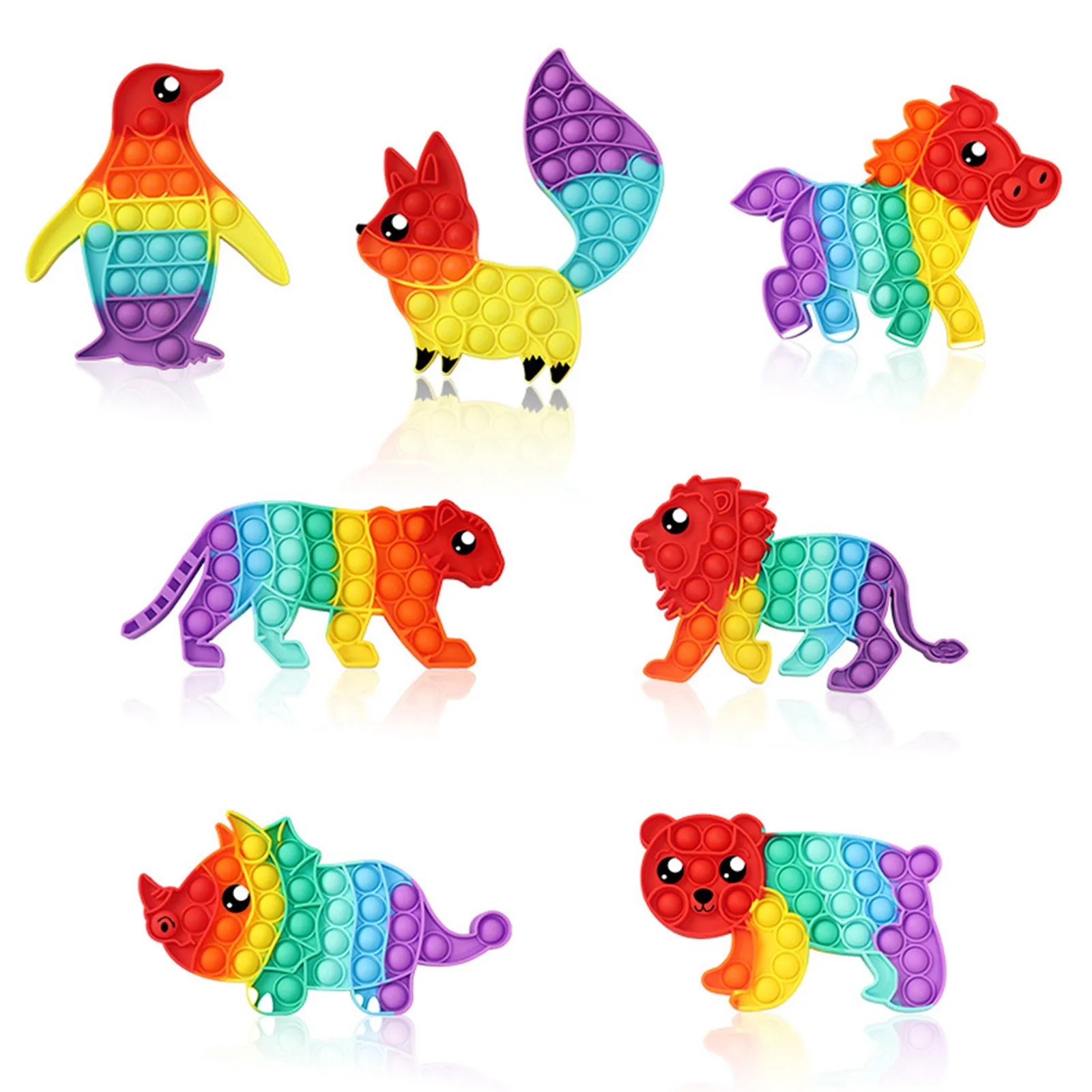 Fidget Reliver Stress Toys Rainbow Push Bubble Antistress Toys Adult Children Simple Dimple Toy To Relieve Autism Special Needs
Fidget Reliver Stress Toys Rainbow Push Bubble Antistress Toys Adult Children Simple Dimple Toy To Relieve Autism Special Needs