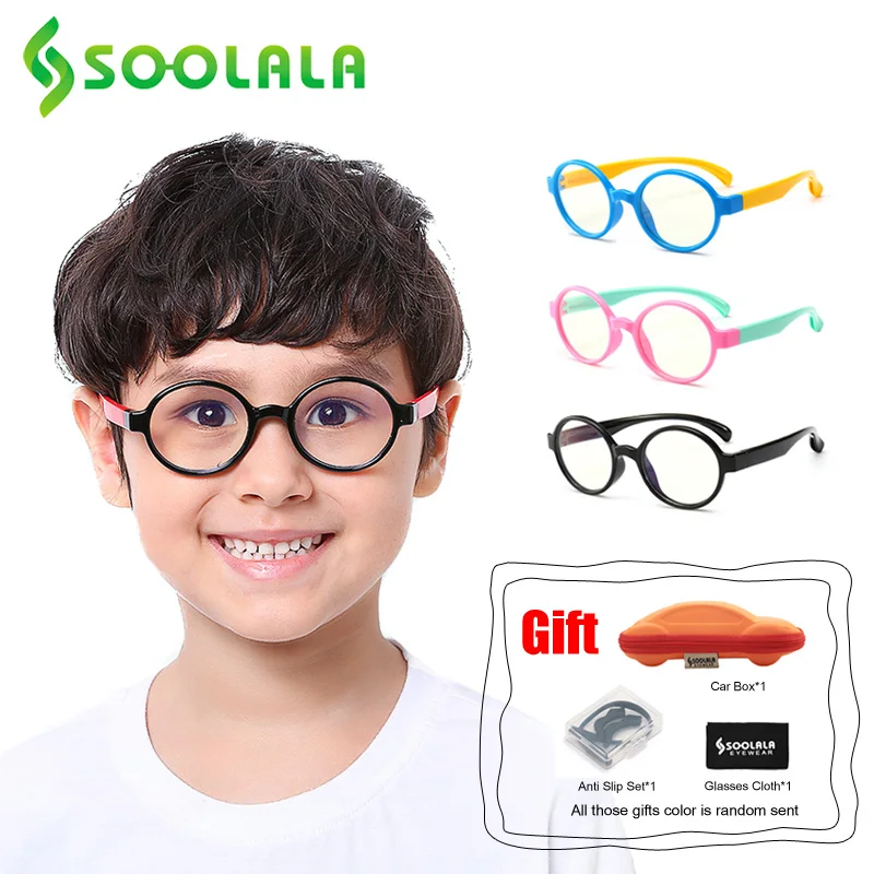 SOOLALA 2pcs Round Blue Light Blocking Kids Glasses Optical Frame Children Boy Girls Computer Anti Reflective Eyeglasses UV400
SOOLALA 2pcs Round Blue Light Blocking Kids Glasses Optical Frame Children Boy Girls Computer Anti Reflective Eyeglasses UV400