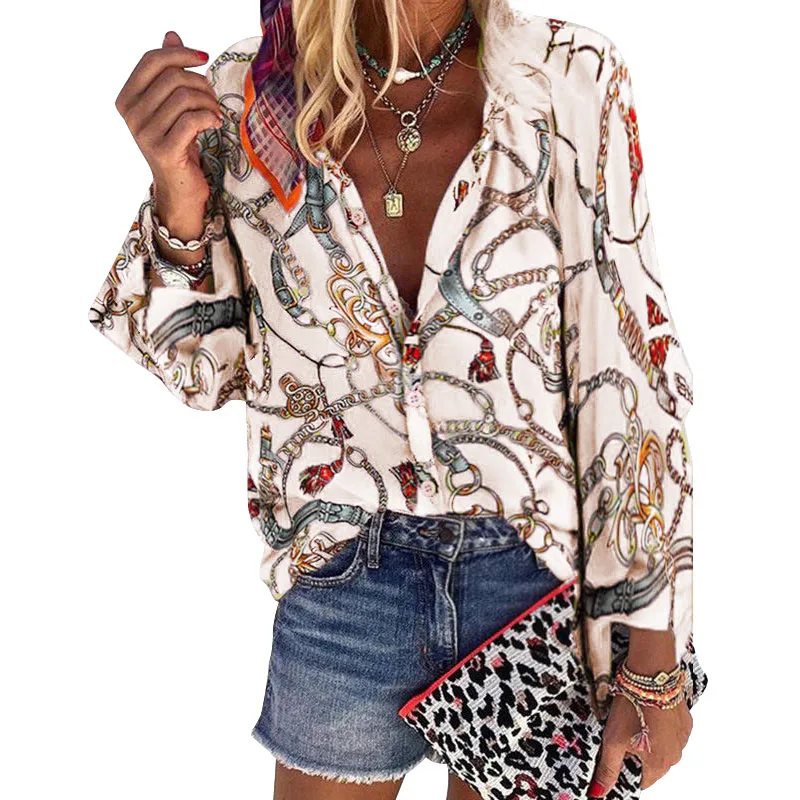 Stand Collar Vintage Print Long Sleeve Loose Single Breasted Shirt Women Casual Plus Size Streetwear Office Elegant Blouses
Stand Collar Vintage Print Long Sleeve Loose Single Breasted Shirt Women Casual Plus Size Streetwear Office Elegant Blouses