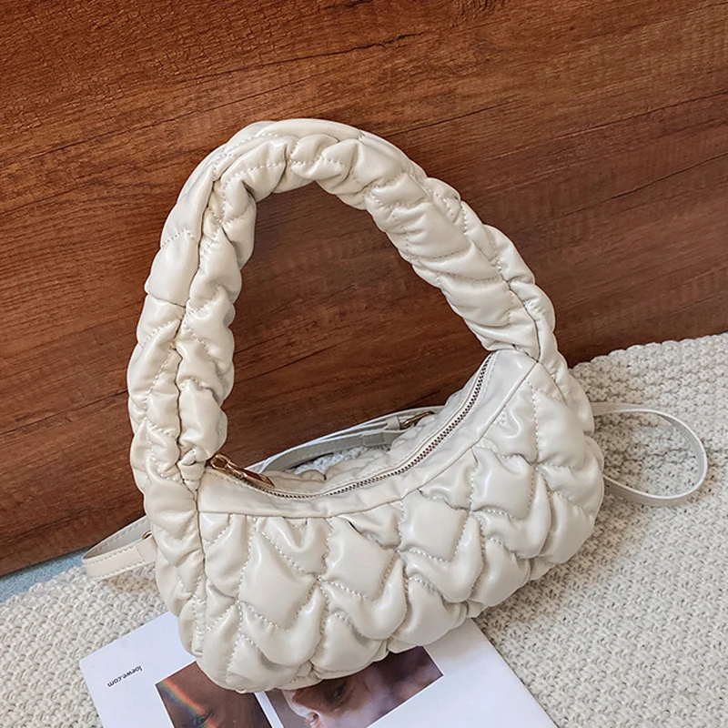 Fashion Pleated Armpit Shoulder Bag Soft PU Leather Crossbody Bags For Women 2021 Luxury Designer Clutch Purses And Handbags
Fashion Pleated Armpit Shoulder Bag Soft PU Leather Crossbody Bags For Women 2021 Luxury Designer Clutch Purses And Handbags