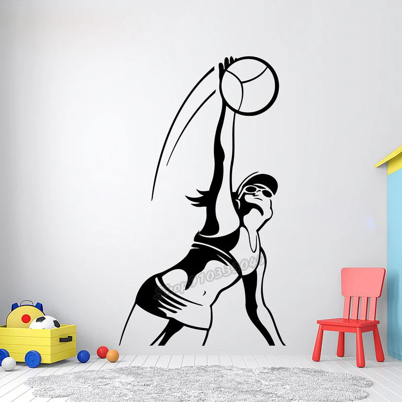 Girl Volleyball Lover Beach Volley Wall Decal Volley Wall decor Vinyl Volleyball Sport Wall Stickers Kids Teens Room Decor B027
Girl Volleyball Lover Beach Volley Wall Decal Volley Wall decor Vinyl Volleyball Sport Wall Stickers Kids Teens Room Decor B027