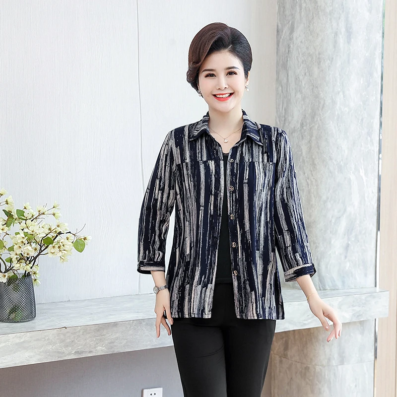 Middle-aged Women Big Size Blouse Summer 2020 Plus Size 7XL Vintage Womens Tops and Blouses Loose Print Shirts Women Clothing
Middle-aged Women Big Size Blouse Summer 2020 Plus Size 7XL Vintage Womens Tops and Blouses Loose Print Shirts Women Clothing