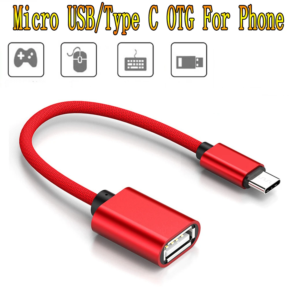 USB OTG адаптер Type C кабель для Samsung мама к Micro папа конвертер Android IPhone ноутбука